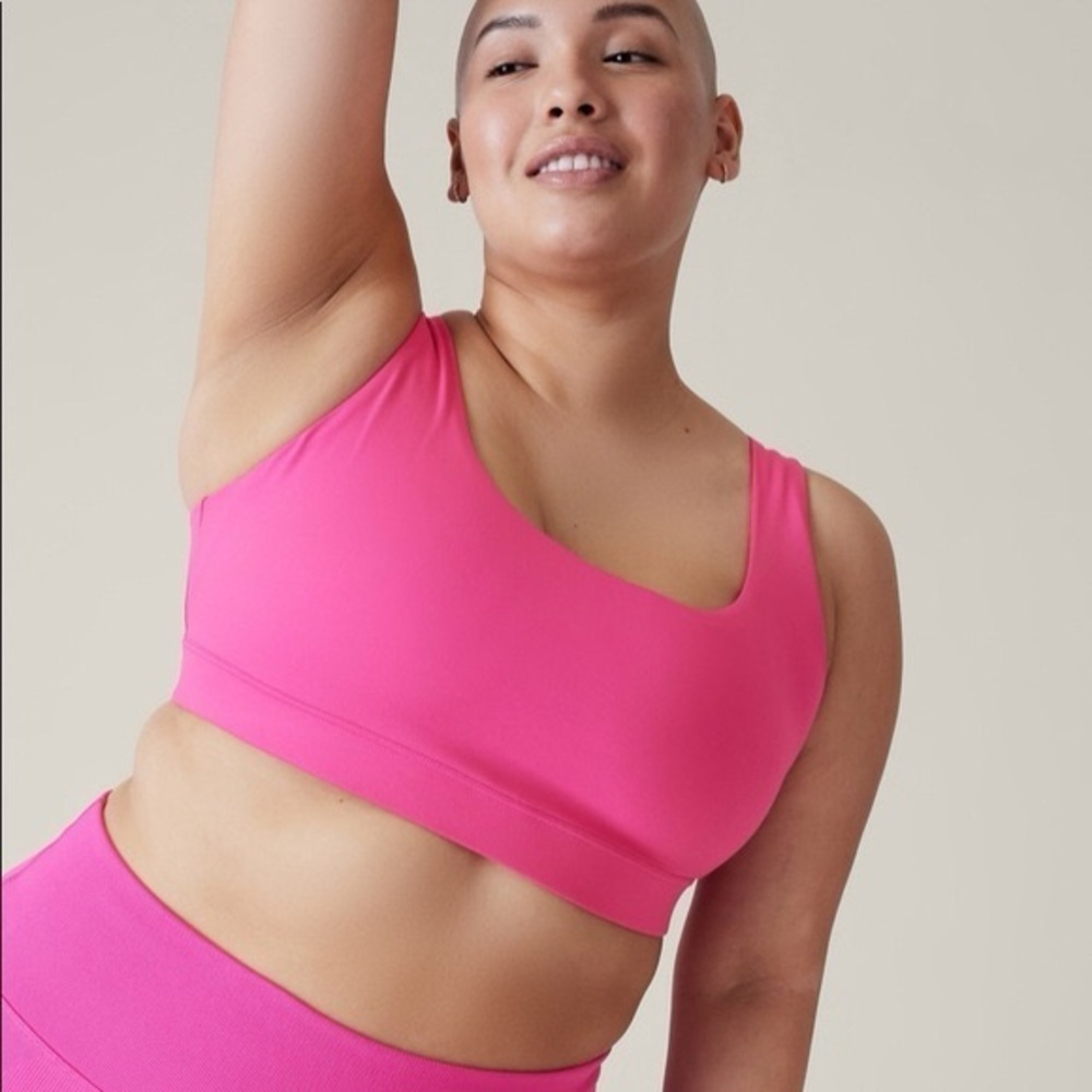 Athleta Exhale Bra pink size 1X
